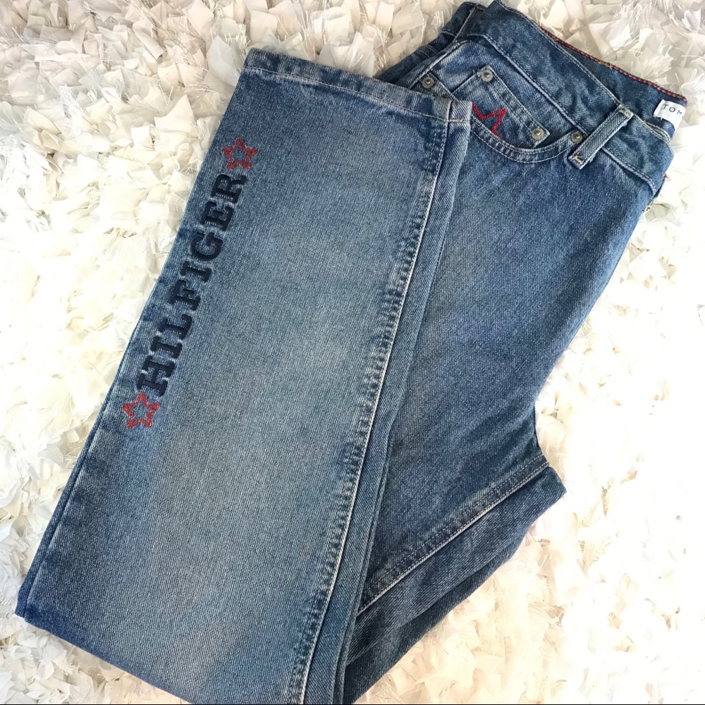 NWT vintage Tommy Hilfiger embroidered jeans